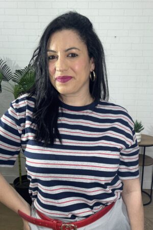 CAMISETA OVER MARINA