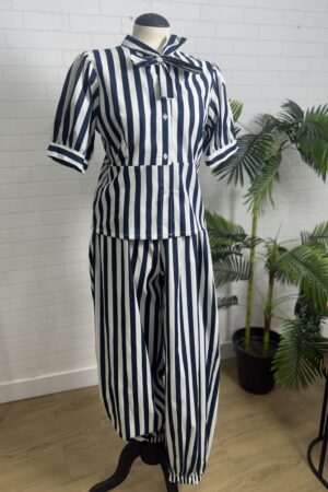CONJUNTO LAZADA AZUL RAYAS