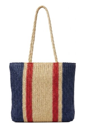 Bolso Rafia Tricolor