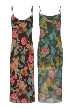 Vestido Largo Flores