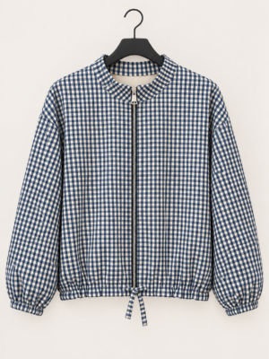 CHAQUETA VICHY AZUL
