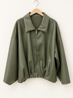 BOMBER POLIPIEL VERDE