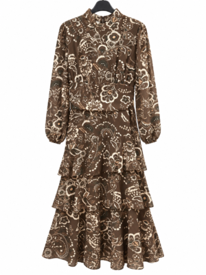 VESTIDO ALMA MARRON