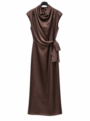 VESTIDO JULIETA MARRON
